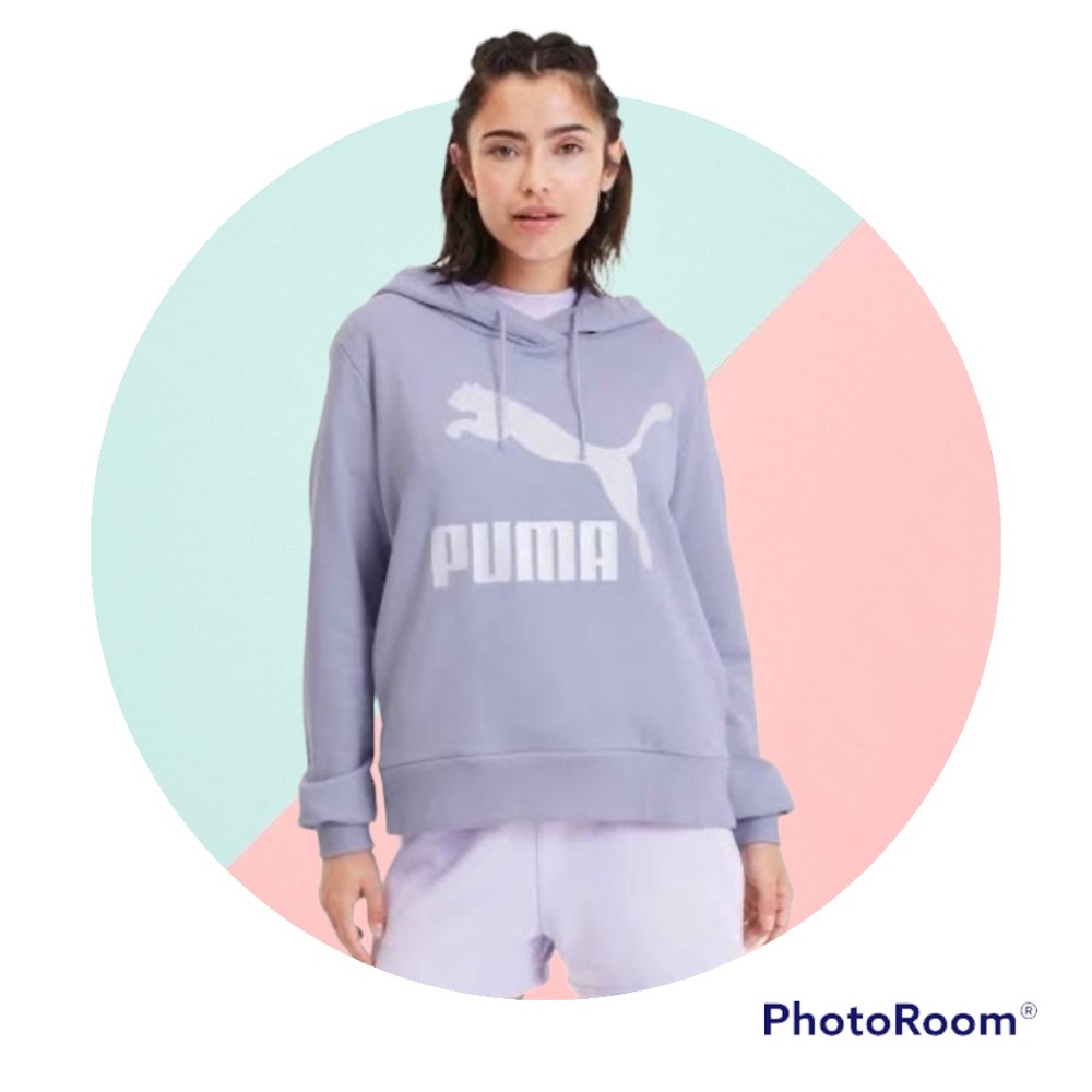 Puma Purple Heather Hoodie Sweater